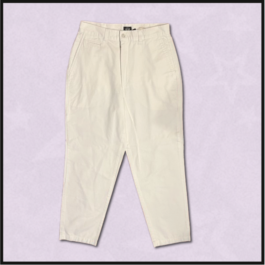 white "flat front" khakis