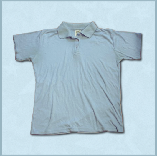 lighter blue collared shirt