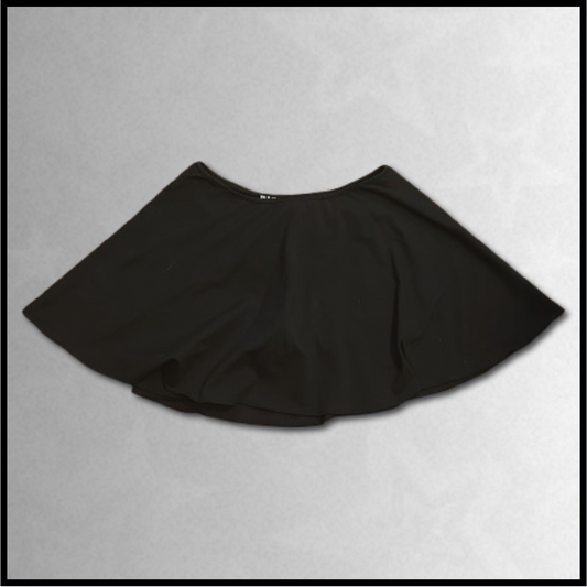 plain black skirt with shorts underneath