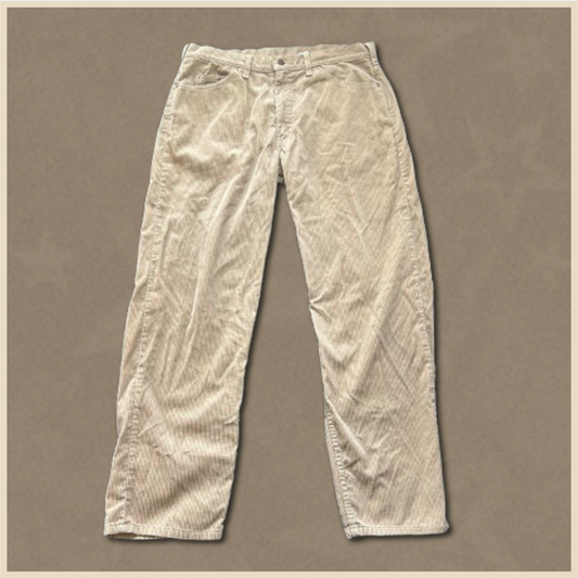 beige levi loose fit wide leg pants