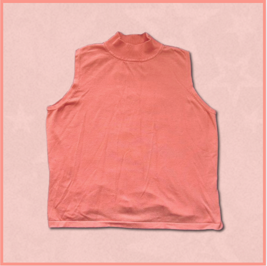 coral sweater vest