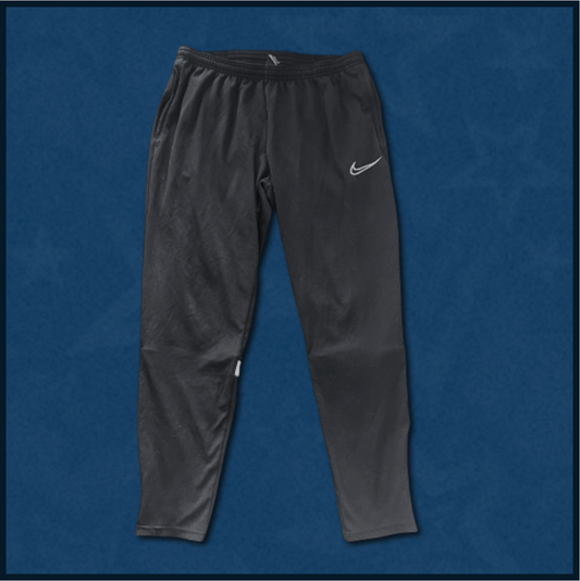 black + white nike dri-fit joggers