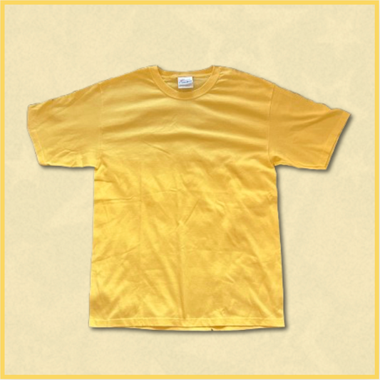 plain yellow tee