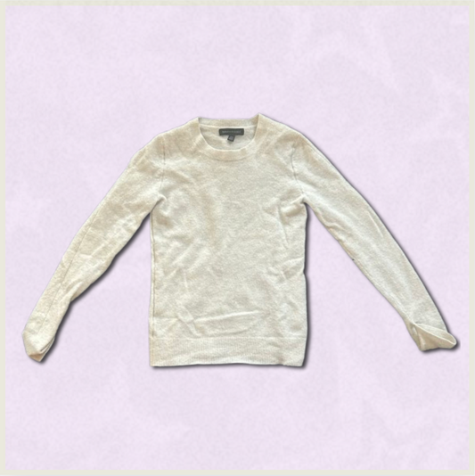 grayish-white sweater