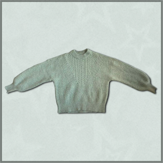 soft green knitted sweater
