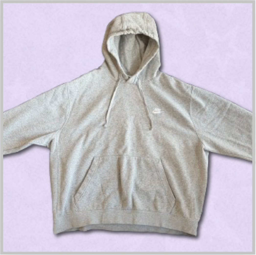 gray nike hoodie