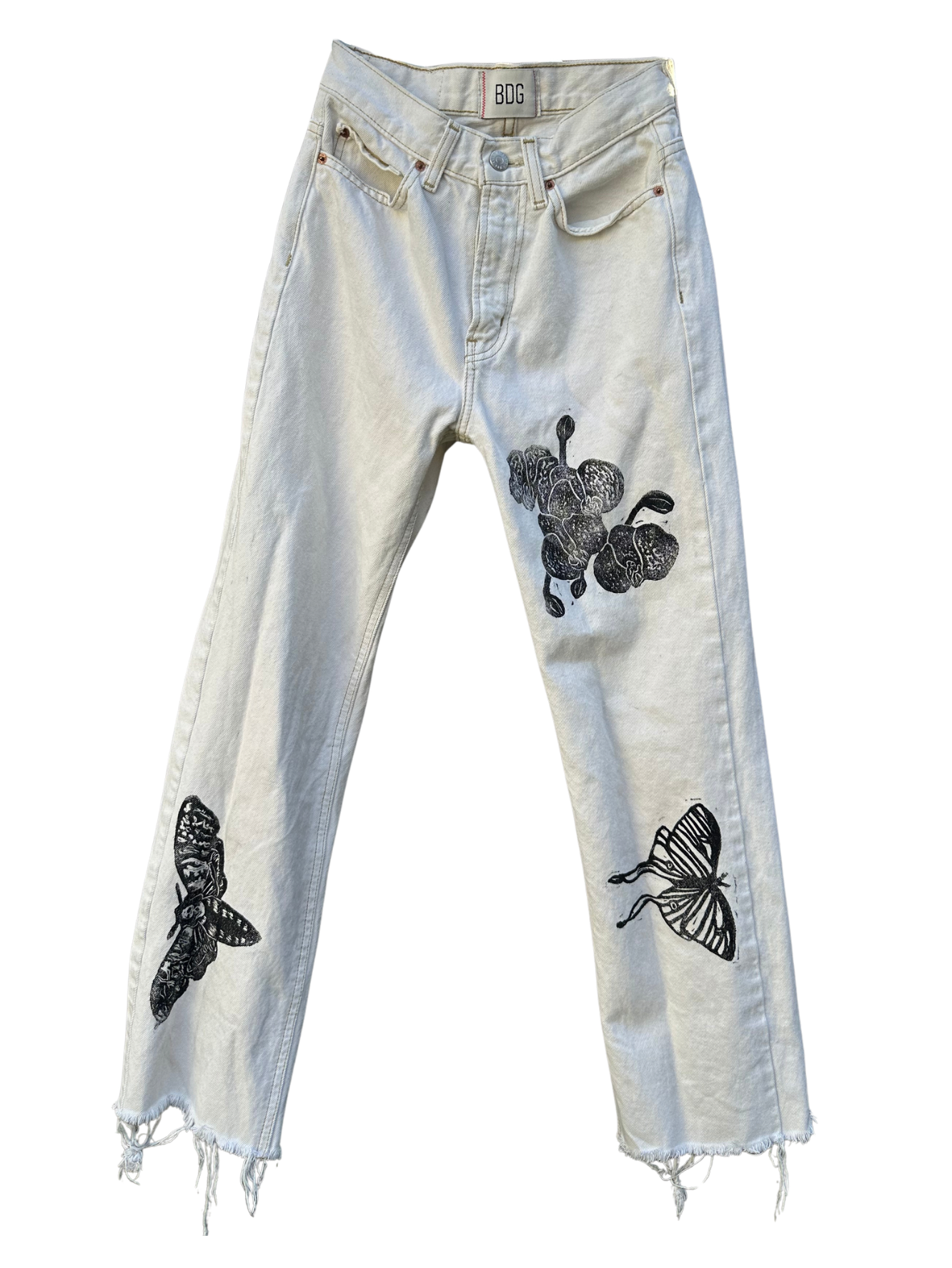 white bdg denim jeans