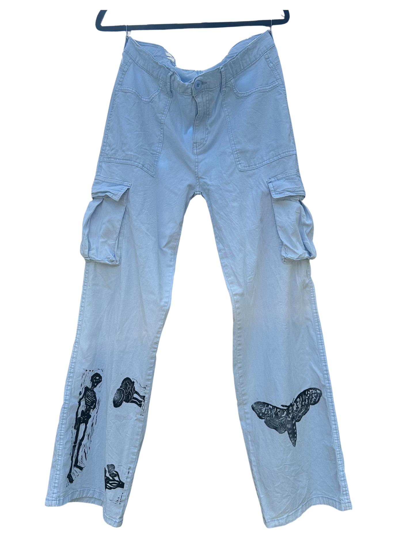 baby blue cargo pants
