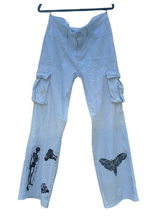baby blue cargo pants