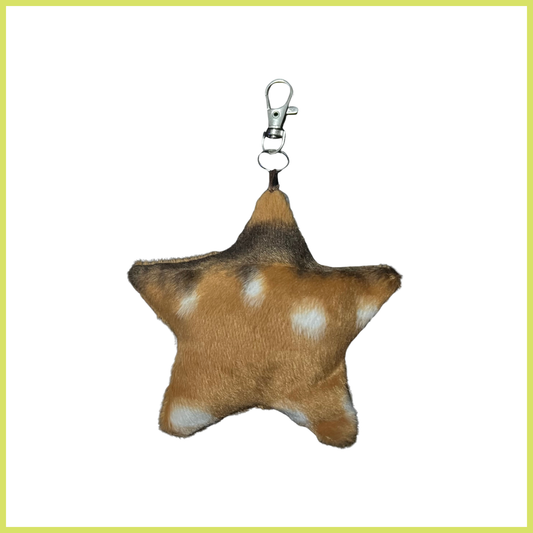 Deer Faux Fur Bag Charm