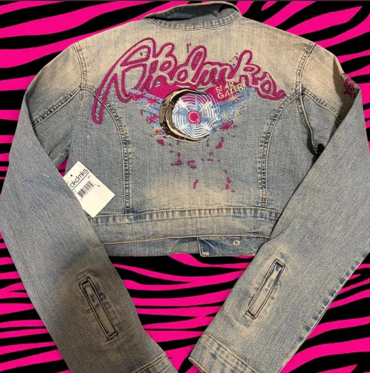 Y2K Akademiks Denim Jacket Size Large