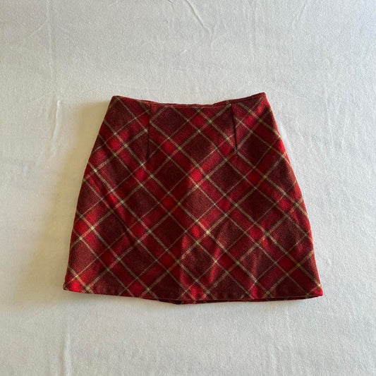 Red Plaid Skirt