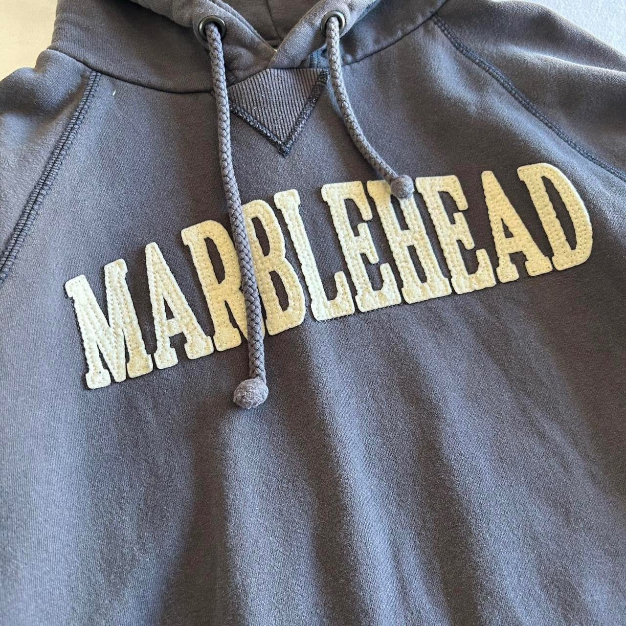 Marblehead Gray Embroidered Hoodie