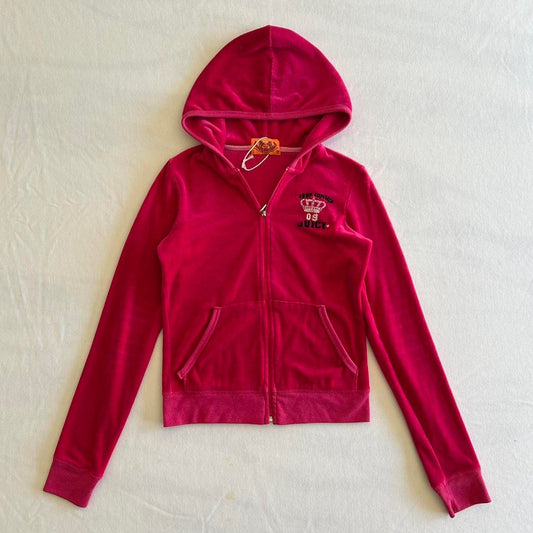 Pink Juicy Couture Velour Zip Up Jacket