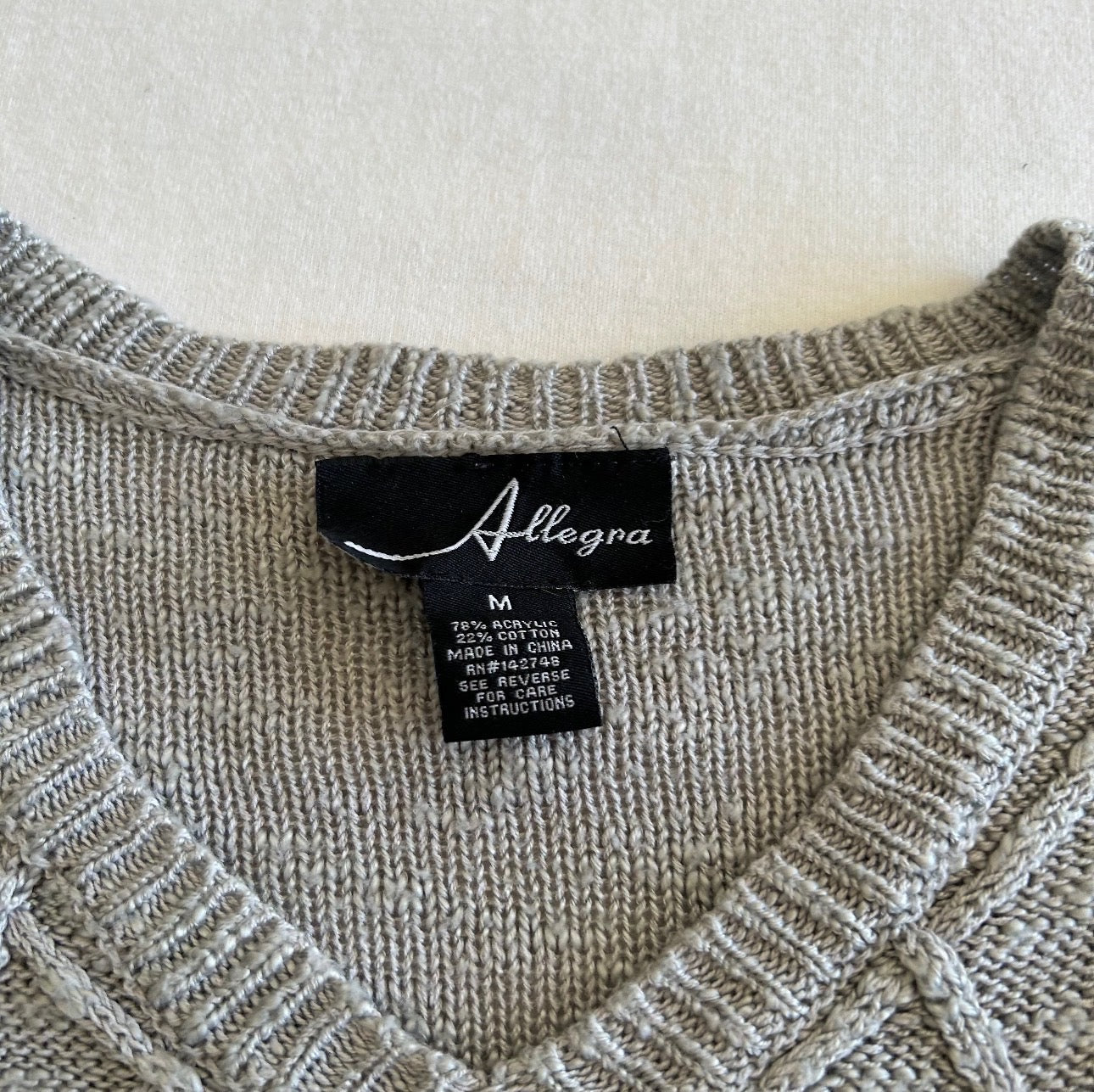 Gray Knit Sweater
