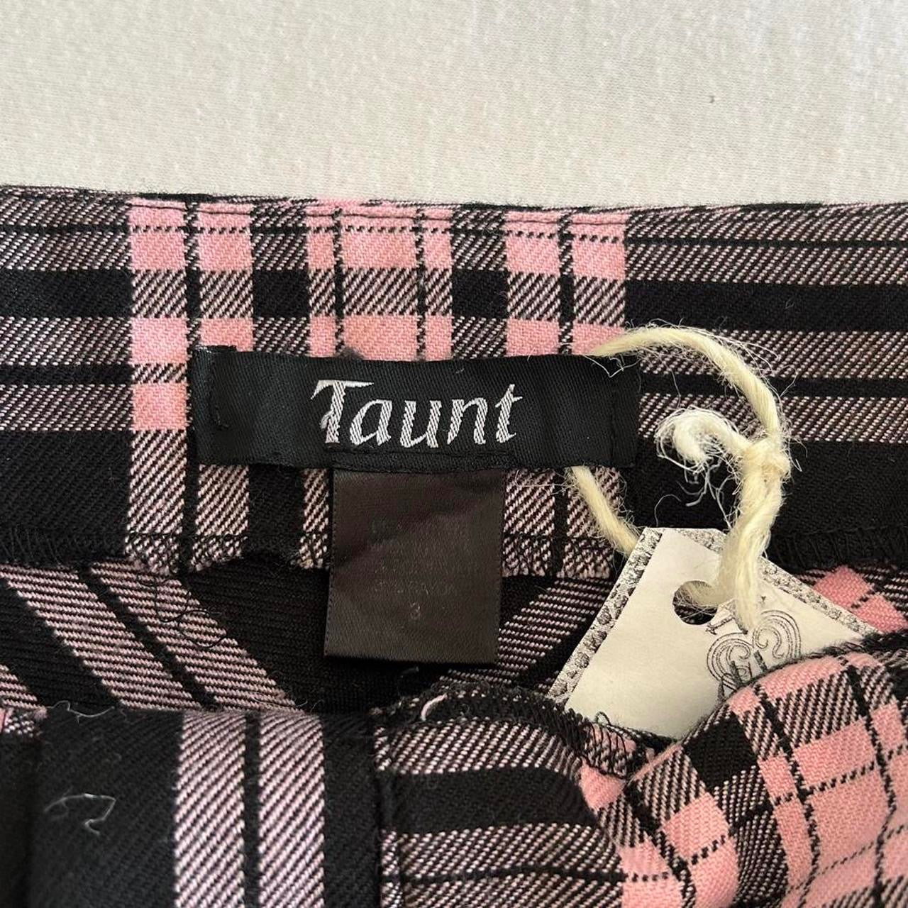 Pink Plaid Mini Skirt