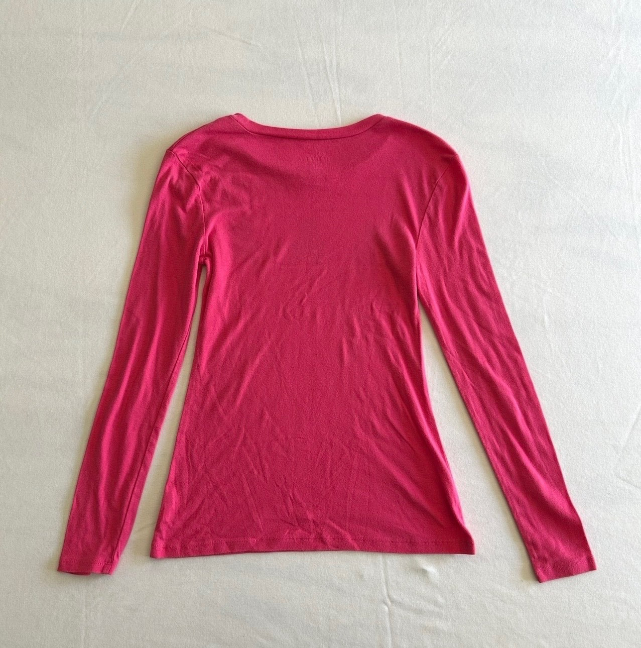 Pink Skull Long Sleeve Tee