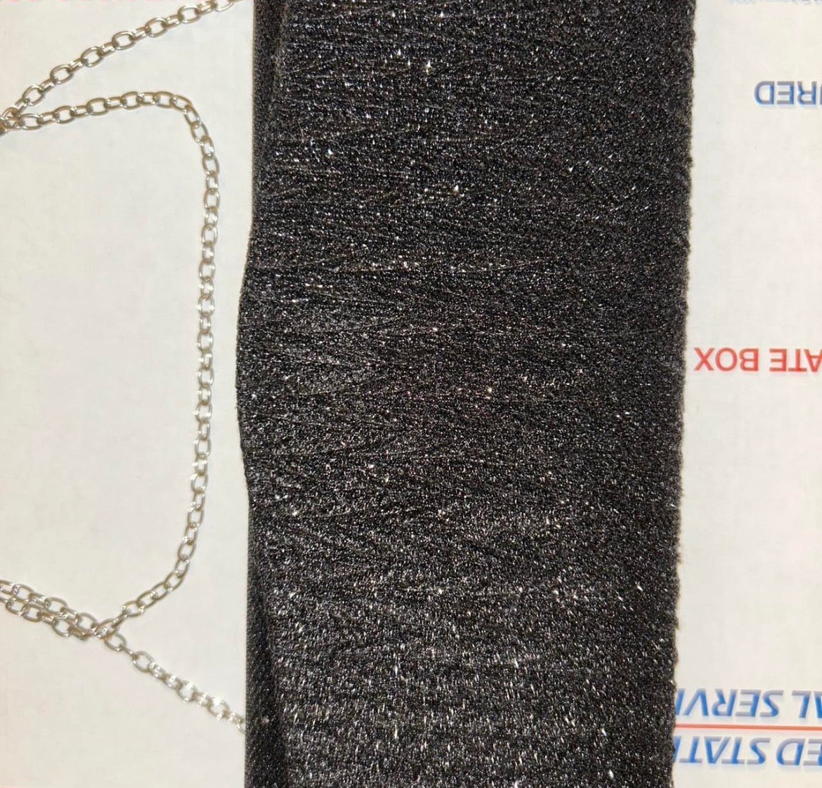 Black Going Out Clutch w/Removable Chain