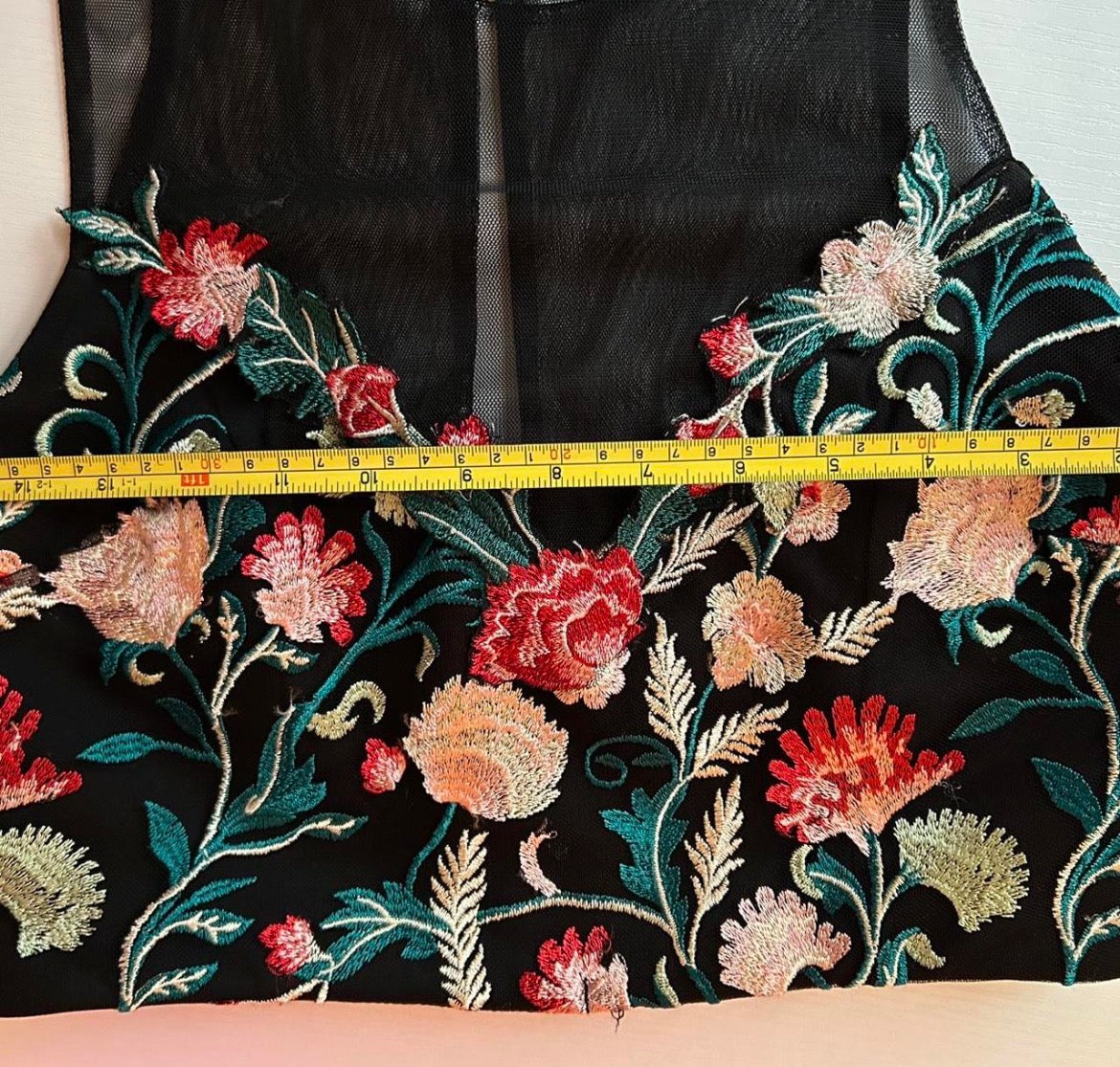My Michelle Whimsical Women's Crop Flower Top