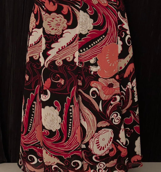 Y2K Repaired Whimsical Patterned Skirt