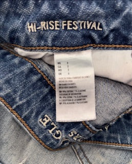 American Eagle Distressed Hi-Rise Festival Shorts