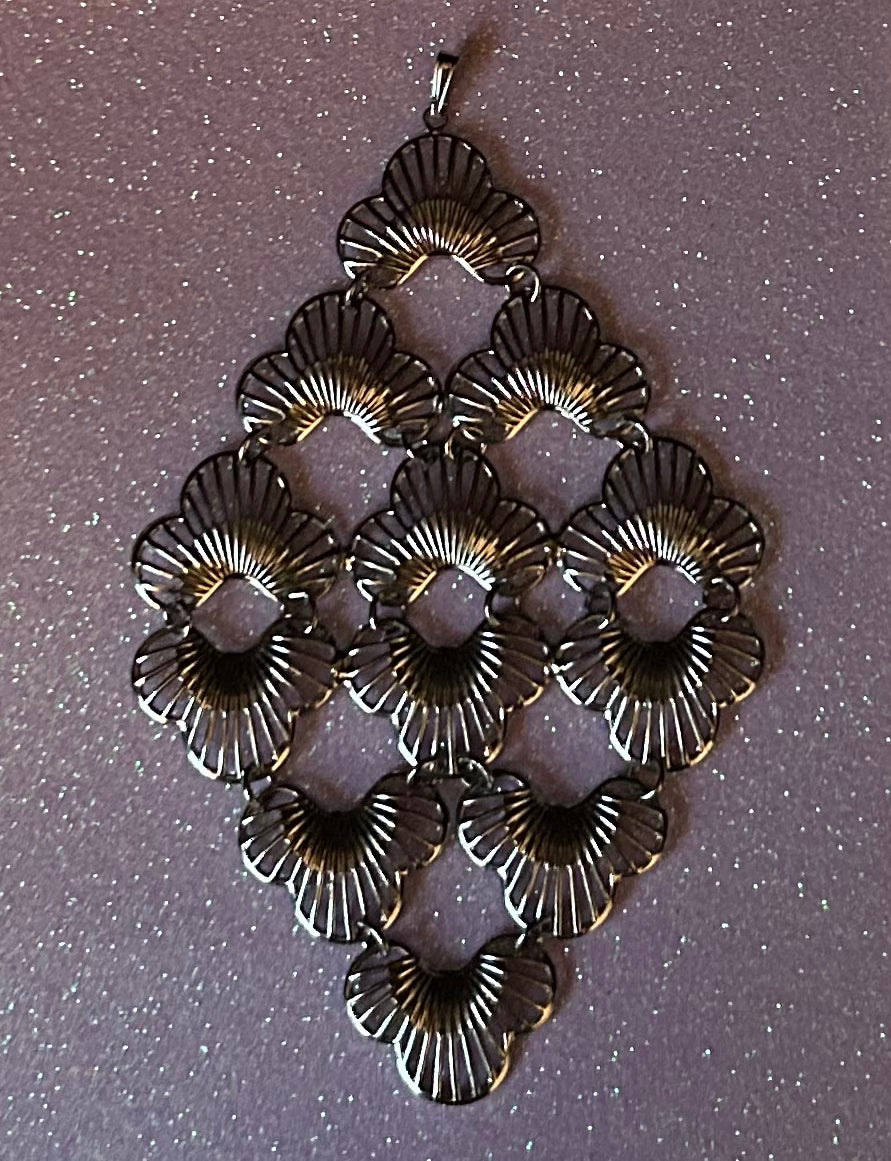 1970s Vintage Whimsical Silver Sarah Coventry Pendant