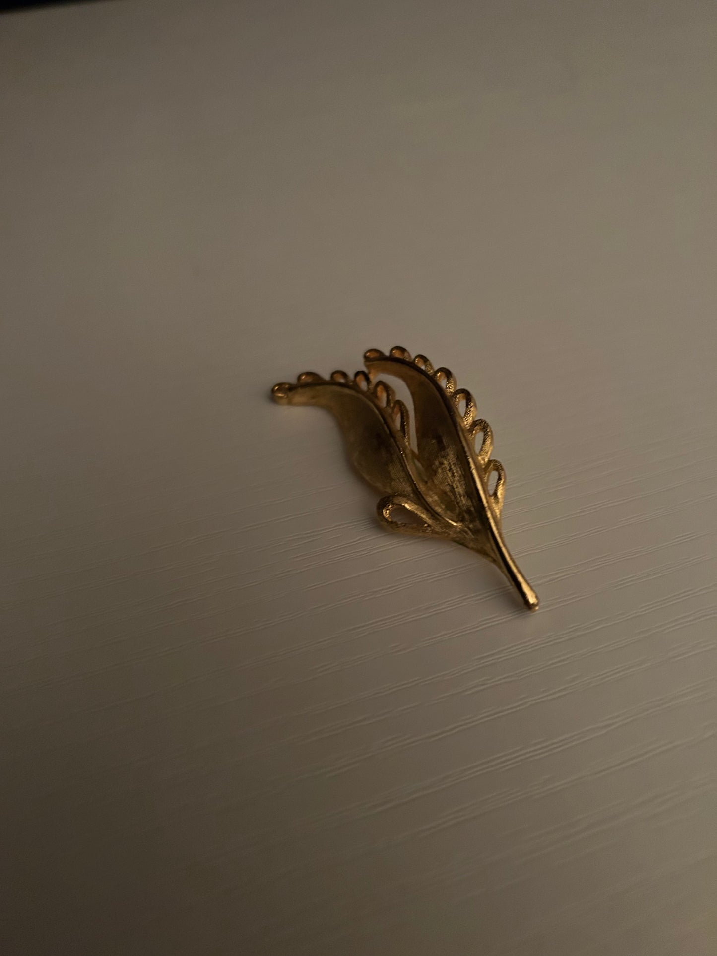 1960s Trifari Gold Brooch / Bag Pin