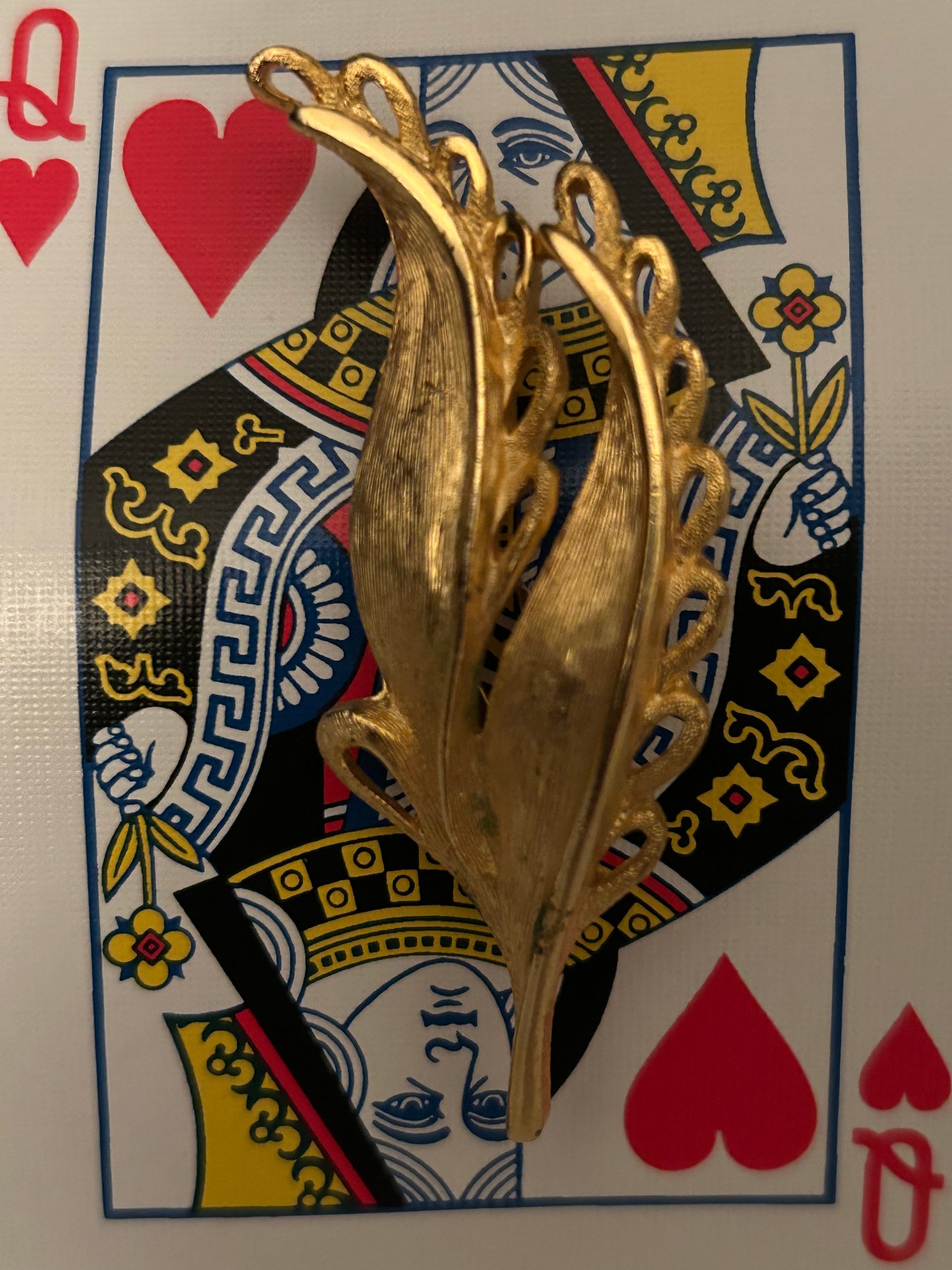 1960s Trifari Gold Brooch / Bag Pin