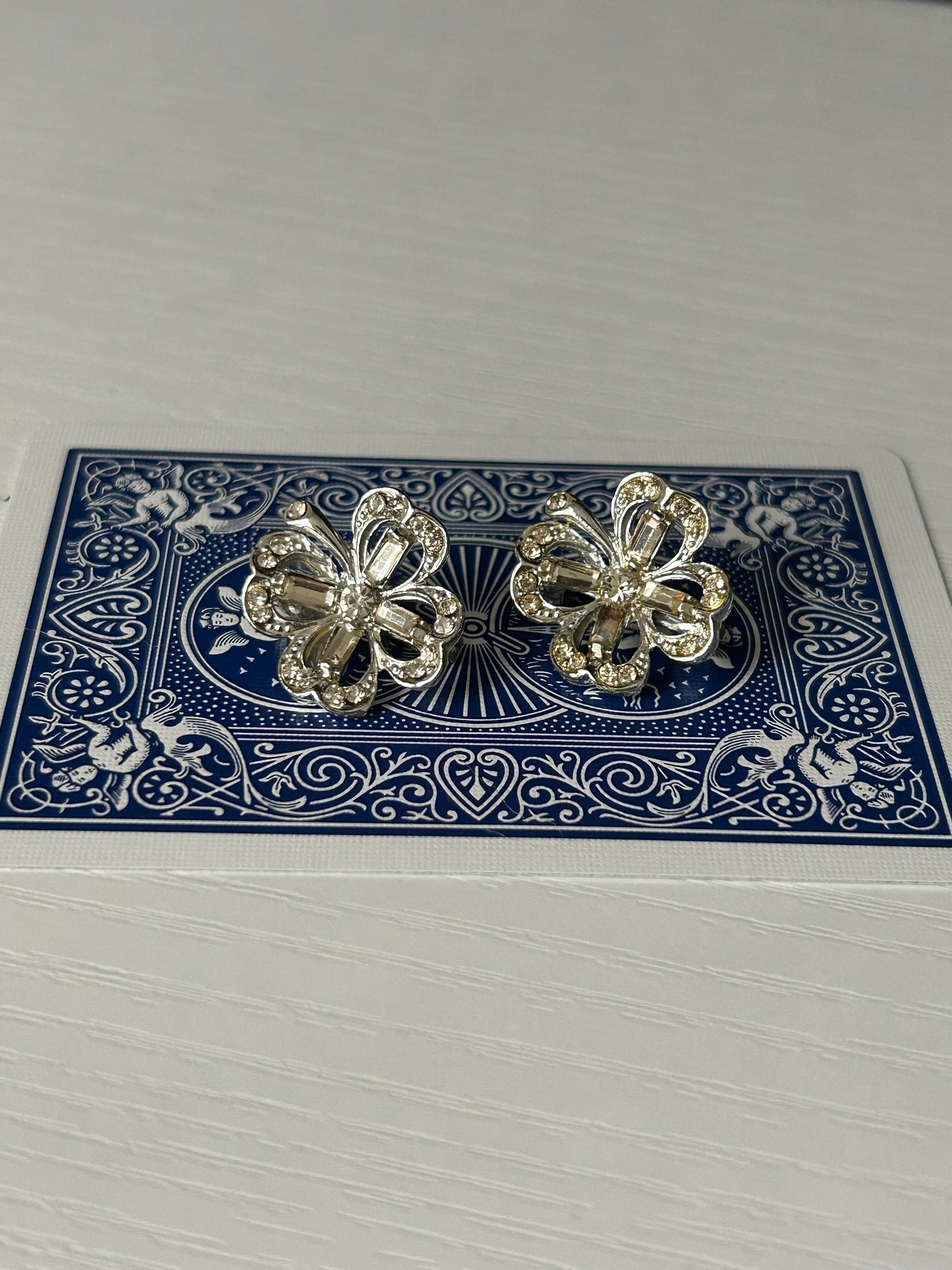 Flower (Hibiscus) Vintage Whimsical Silver Pins