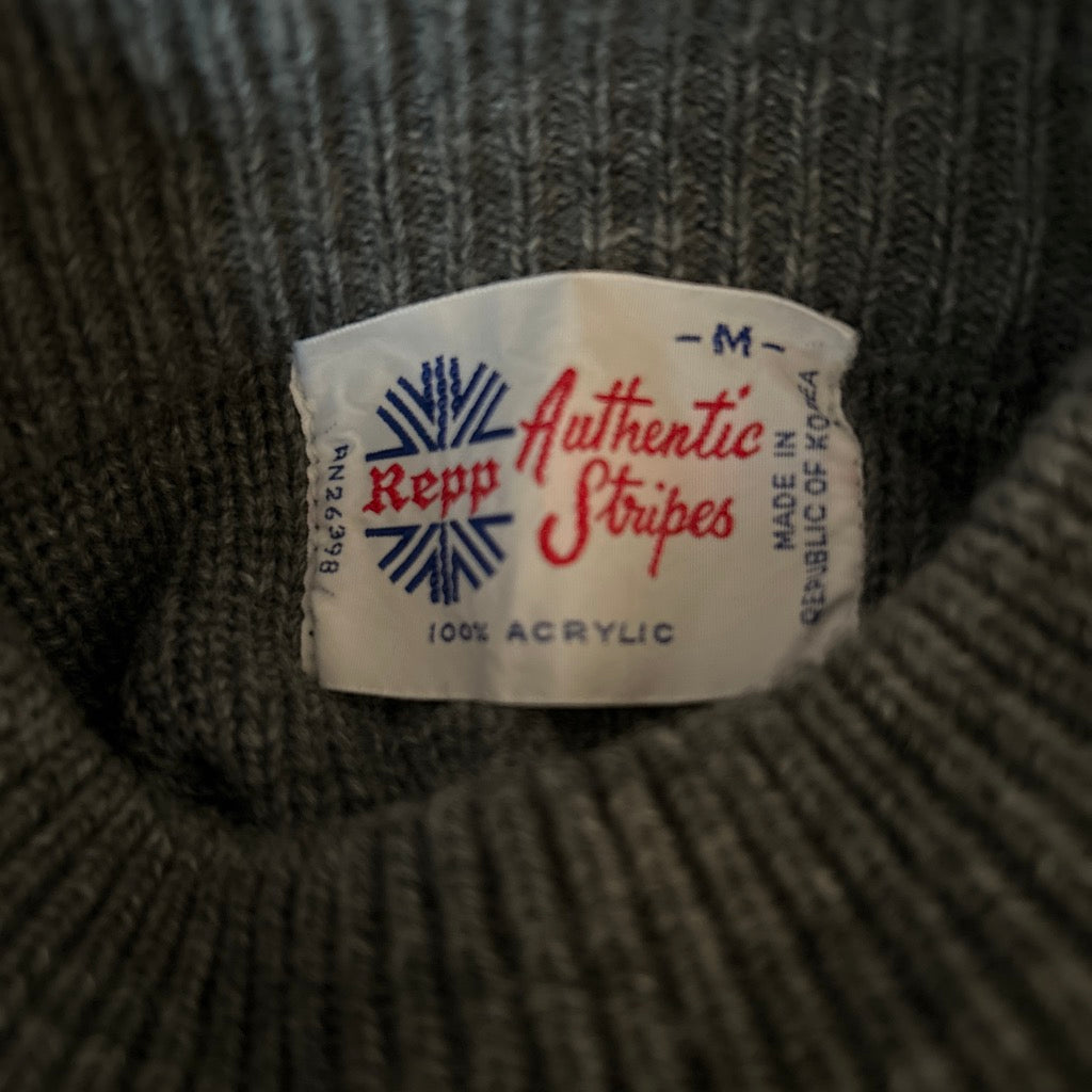 Acrylic Repaired Vintage 1970s/1980s Repp Unisex Turtleneck Sweater