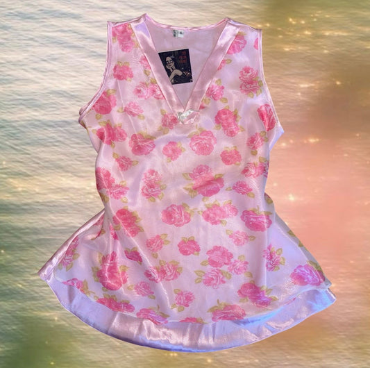Pink Floral Blouse