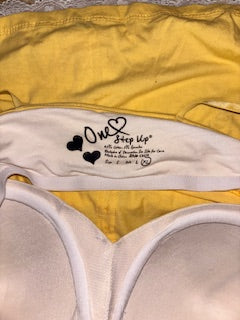 Yellow Cami Top with White Lace [XL]