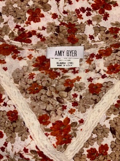 Vintage Amy Byer Long Sleeve Babydoll Top