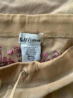 CANCER COLLECTION Self Esteem Y2K Low Rise Sweatpants with Butterfly Tram Stamp