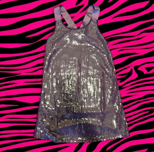 Y2K Purple Sequence Tank Top Size XL