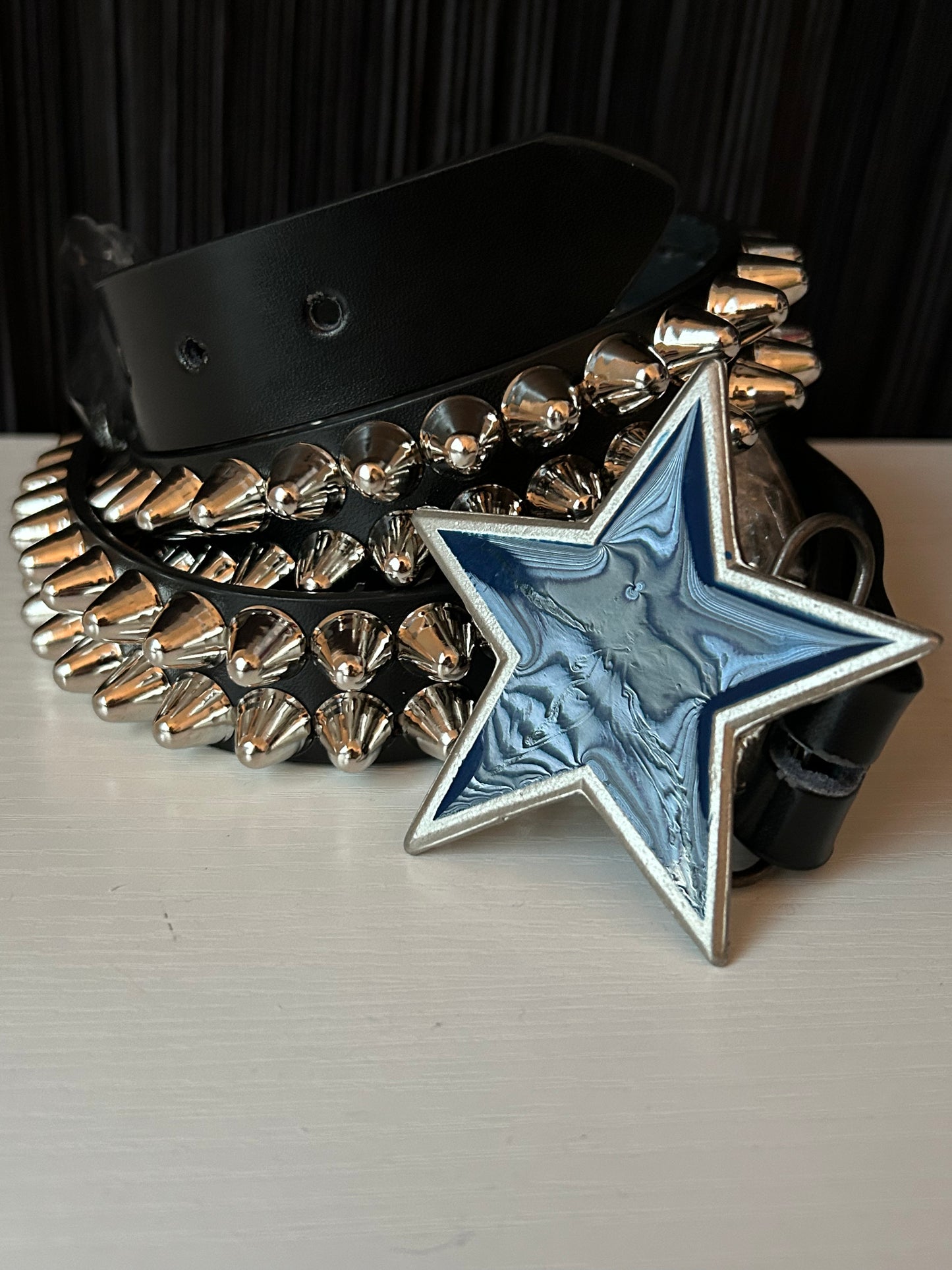 2000s Deadstock Spiked Belt - Size XL
