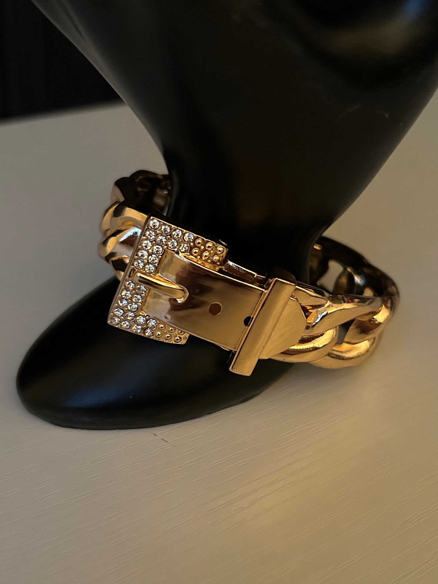 Belt Buckle Gold Clasp Bracelet