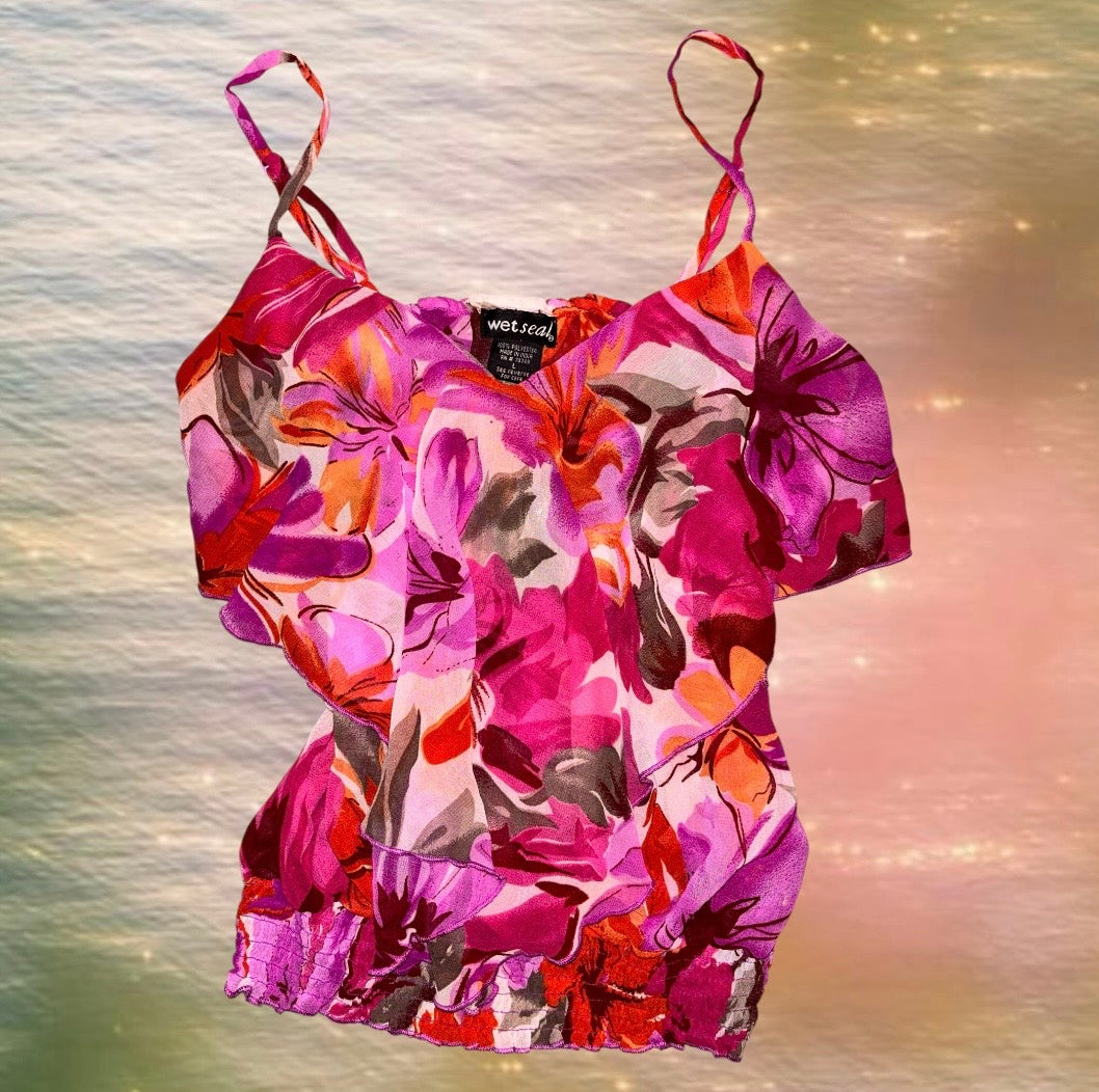 Wetseal Tropical Blouse