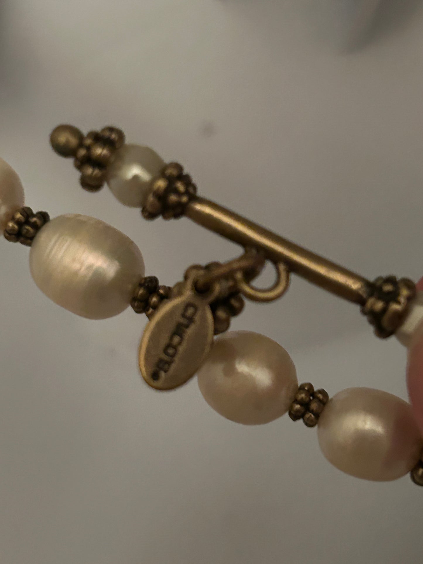 Chico's 2000s Beaded Layering Pendant Necklace
