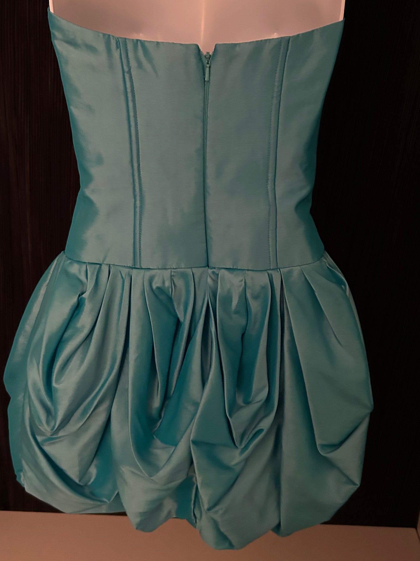 1990s Jessica McClintock / Gunne Sax Vintage Blue Dress Size 3 / Small