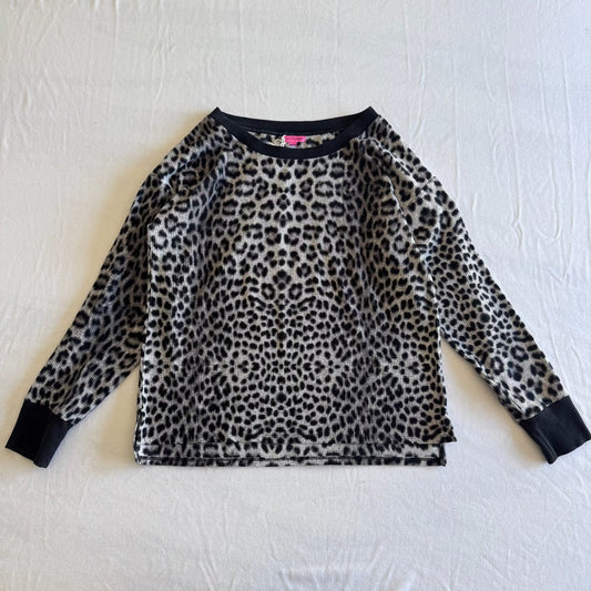 Betsey Johnson Snow Leopard Thermal Top
