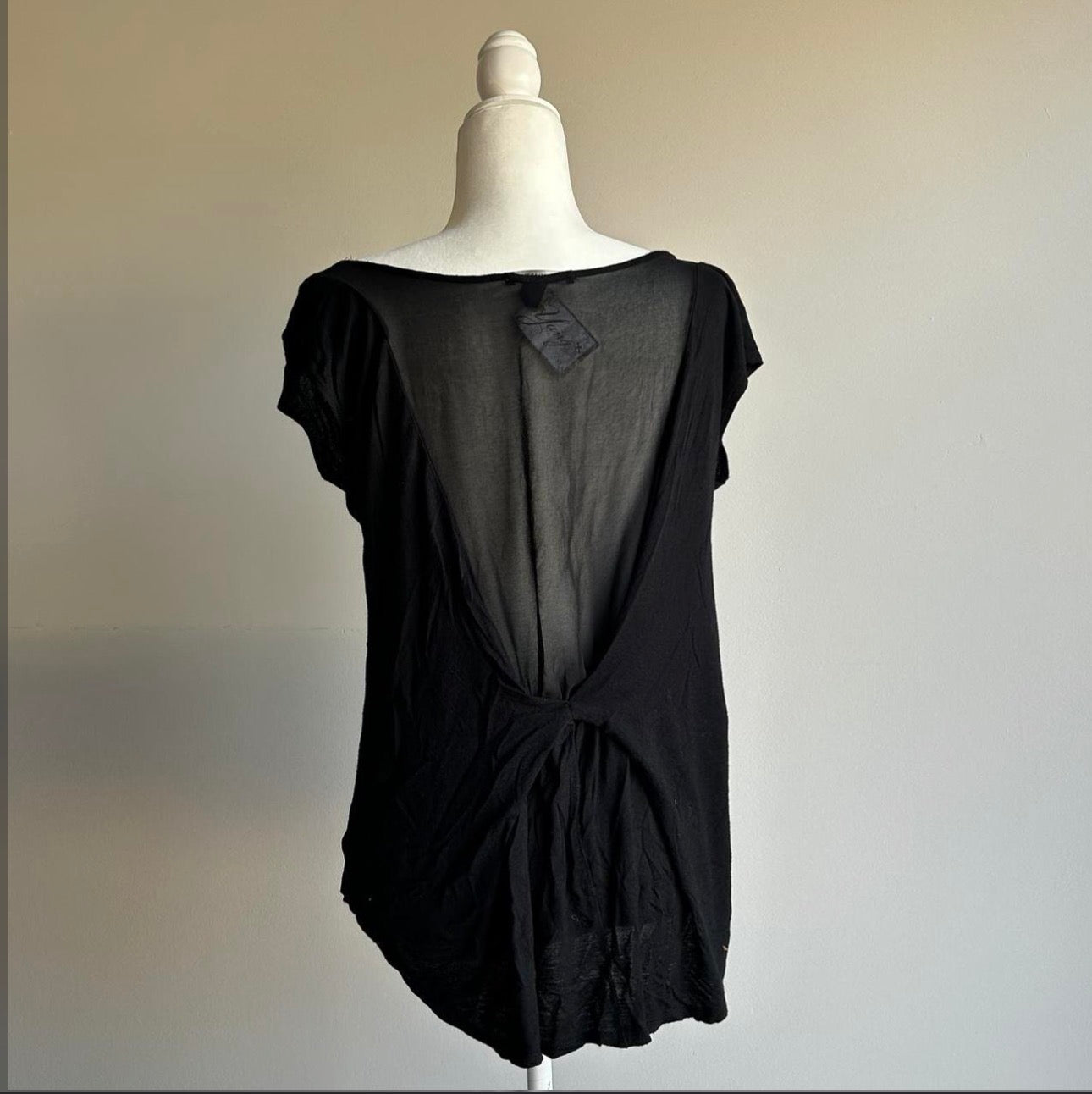 Cross Studded Black Top
