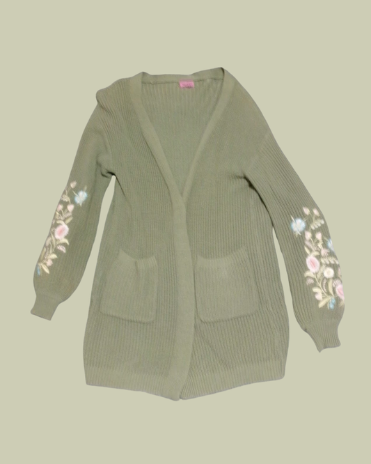 Francesca's Women's Green Cardigan