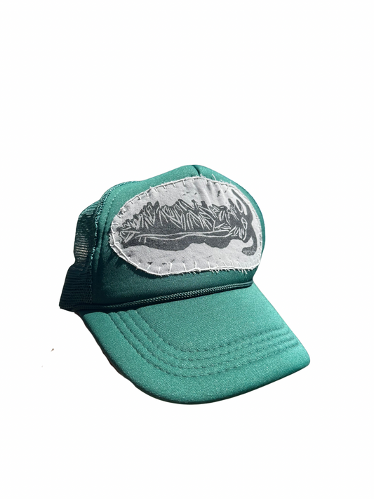 trucker hat with nudibranch patch
