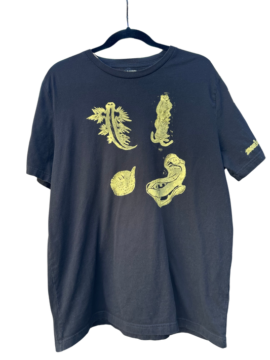black old navy shirt with nudibranchs