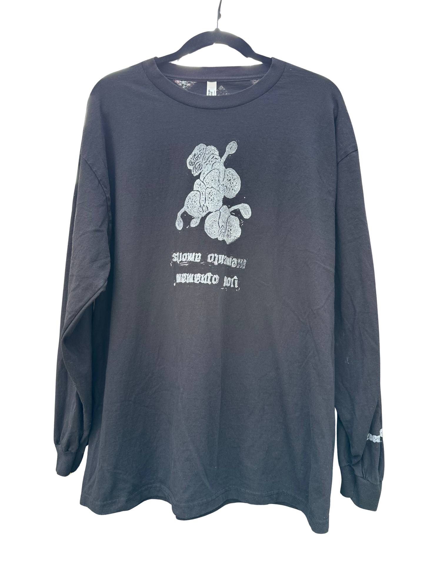 american apparel black long sleeve with orchid