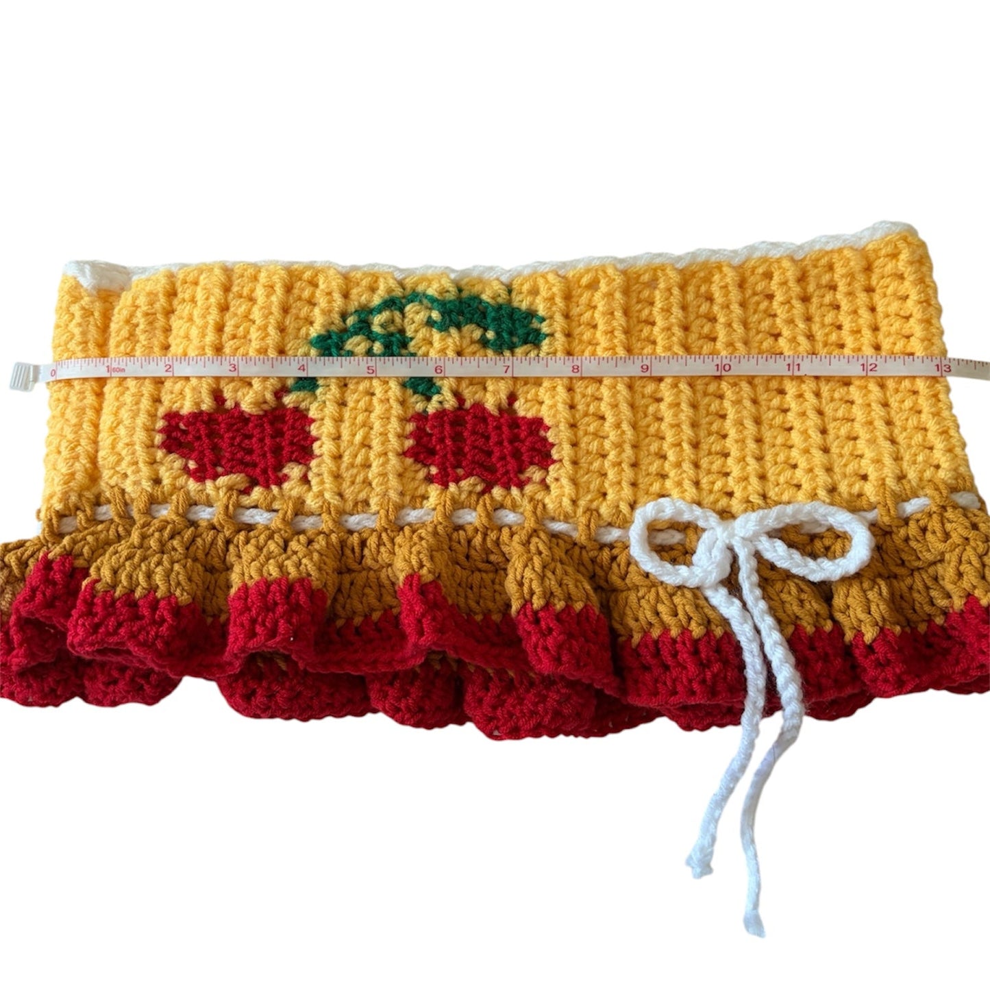 Yellow/Red Cherry Micro Mini Skirt