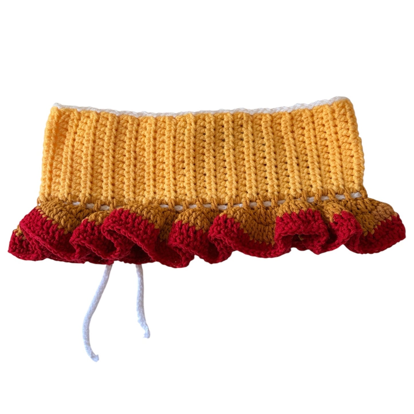 Yellow/Red Cherry Micro Mini Skirt