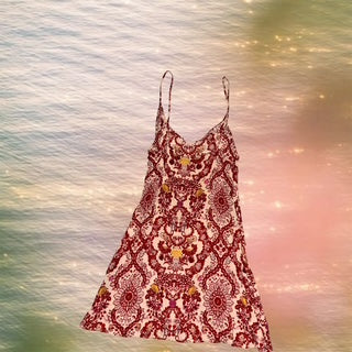 Italian Red Summer Mini Dress