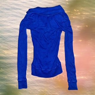 American Eagle Collared Long Sleeve Top